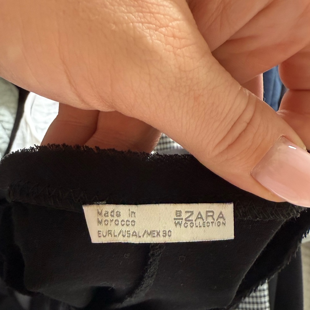 Zara black satin T-shirt dress - Picture 6 of 6